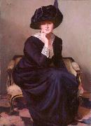 Lilla Cabot Perry The Black Hat, oil painting picture wholesale